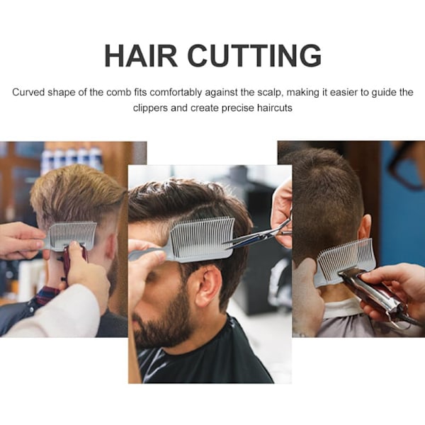 2 stk. Professionelle Buede Barberkamme til Fade og Haircut