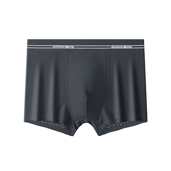 Herr Ice Silk Boxer Mesh Brief Andas Kyl Underkläder Dark Grey 2XL