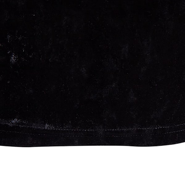 Herrar Sammet Långärmad Skjorta Turtleneck Slim Fit Topp Black M