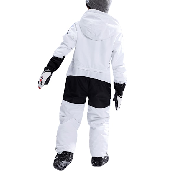 Barn One Piece Snowsuits Overall Skidoveraller Jackor white 110