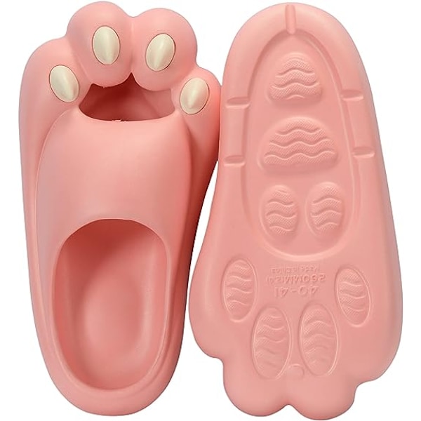 Kattenslabbsko - Søte, morsomme, komfortable og myke hjemmesko Pink Shoes Size 40-41