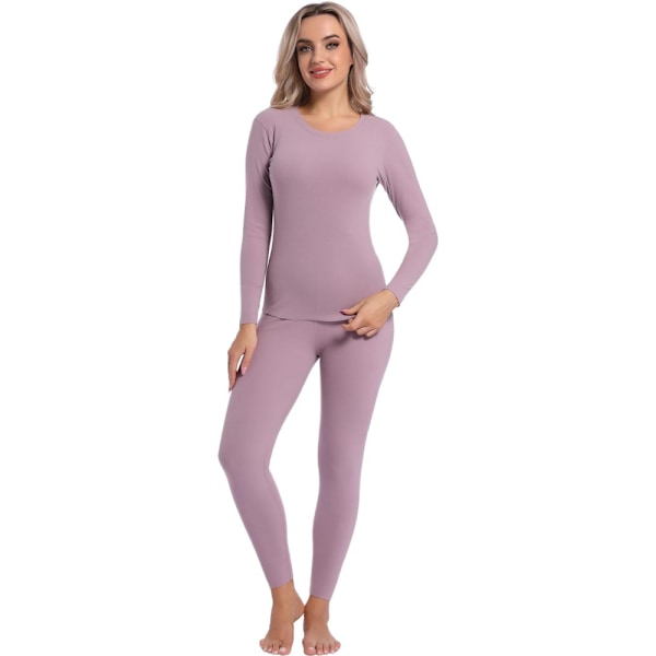Varmställ för kvinnor, Ultratunna Långkalsonger, Baslager Purple XL
