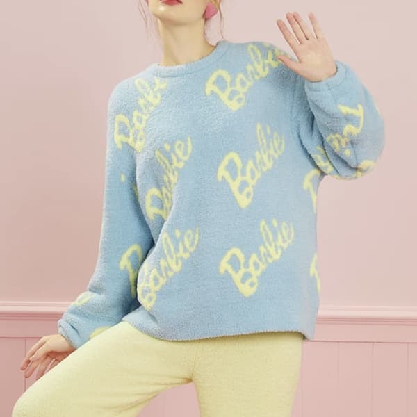 Barbie Pink Langærmet Pyjamasæt Green