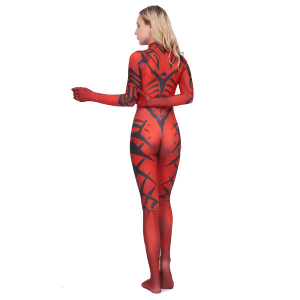 Darth Talon Cosplay Kostume til Kvinder - Darth Talon Bodysuit Jumpsuit Child M