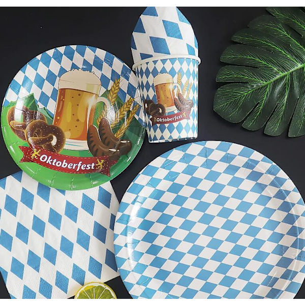 Oktoberfest Tyskland Servis Set Festdekoration 10-piece set