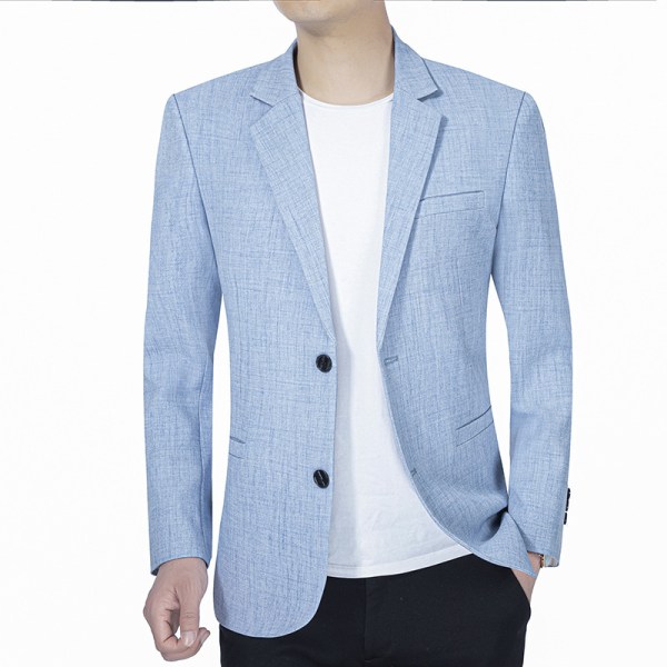 Herrkostym Slim Fit Businessjacka med 2 knappar grey XL