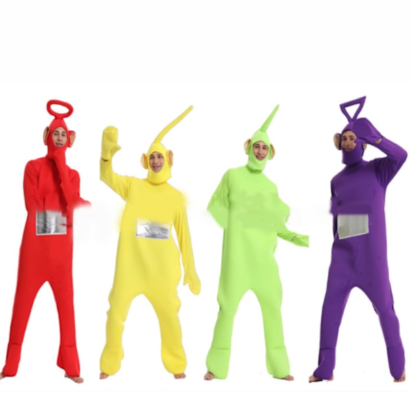 Halloween Cosplay Teletubbies kostym för vuxna red