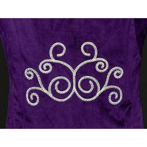 Halloween Kostym för Män - Vintage Kåpa i Medeltida Stil Purple XL