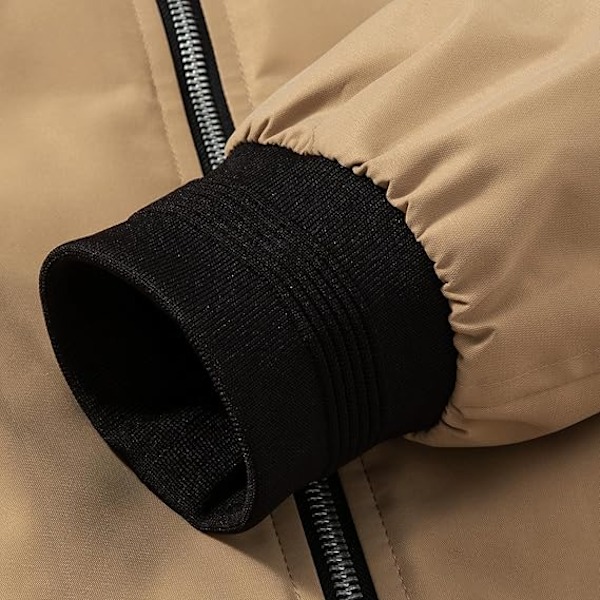 Mænds Bomberjakker Varsity Flight Jacket Khaki M