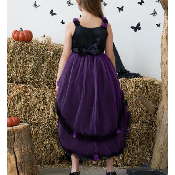 Jentekjole med blomstrende kake-nett-skjørt Purple 120CM