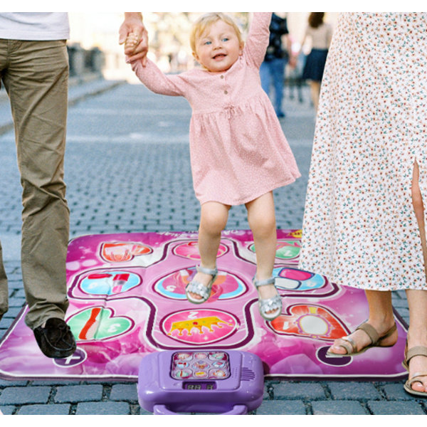 Dansematte - Dance Mixer Rhythme Stepping Game Matte - Dansespill for Jenter