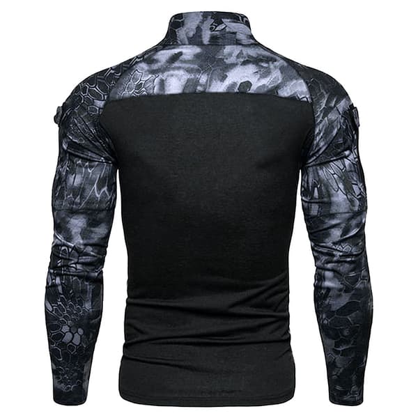 Menn's Stalker Langærmet Stealthy Camo Tee Black M