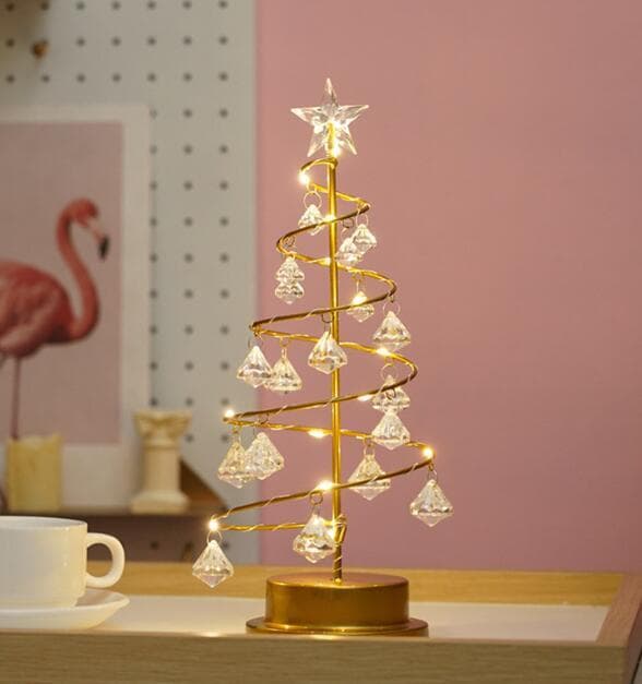 Julelys med LED-krystalldiamanter Christmas Tree Lights