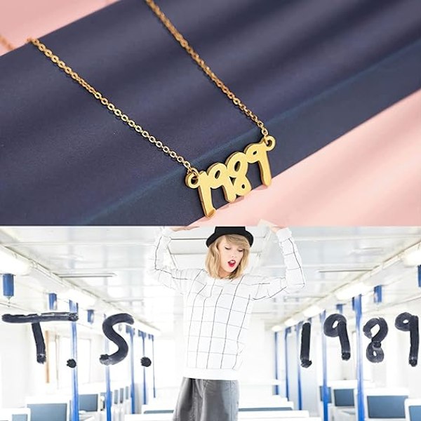 TS-inspirerat Halsband för Kvinnor SWIFTIE Gold 1989