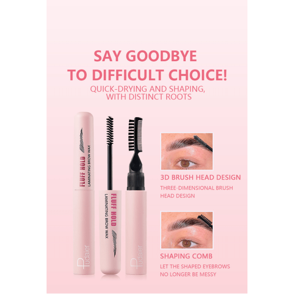 Klar ögonbrynsgele, 1 förpackning Brow Fix Gel