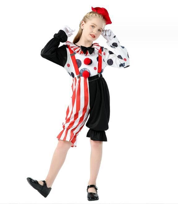 Halloween-klovnekostymer for gutter og jenter S