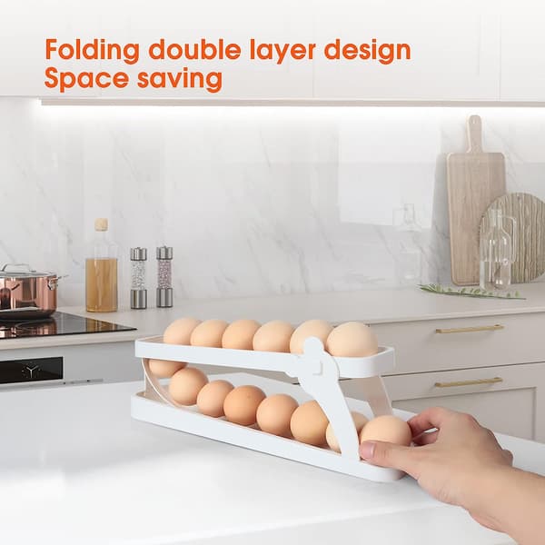 Äggdispenser, platsbesparande Rolling Eggs Dispenser