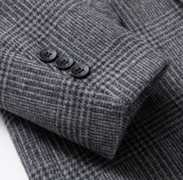 Klassisk passform rutig casual för män light brown M