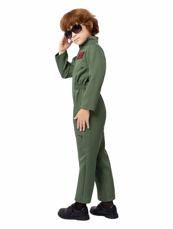 Maverick Flygställ Pilotdräkt Pojk Cosplay XL