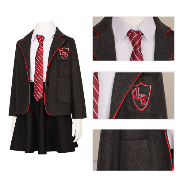 Girls Matilda the Musical Cosplay kostym Halloween Outfit Set 130