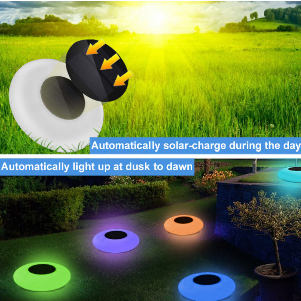 Simbassänglampor Solar flytande trädgårdslampor s