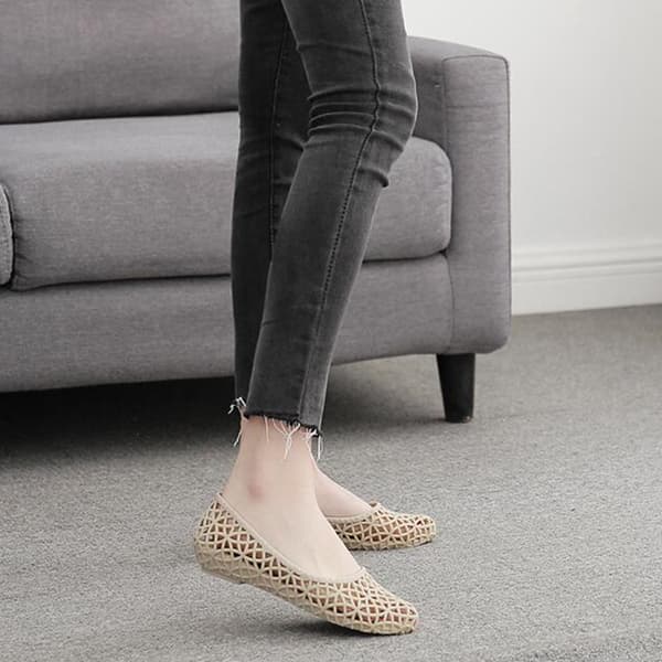 Sandaler til kvinder - Hule Strand Slip On Flats Beige 41