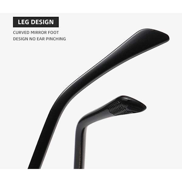 Ovale solbriller, stilige polariserte nyanser for hverdagsbruk, retro metallrammer Black Grey