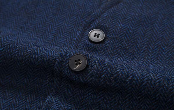 Herre Casual Singelbryst Vest Blue M