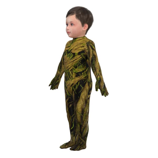 Barn Groot Jumpsuit Halloween Kostym 120CM