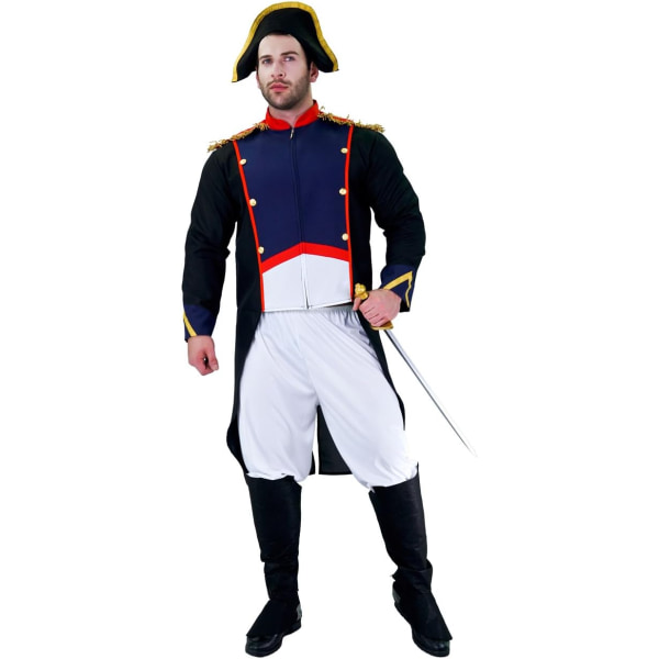 Mænds Kong Napoleon Kostume