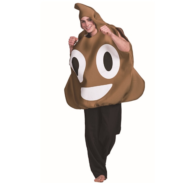 Bajs kostym halloweem kostym för vuxna