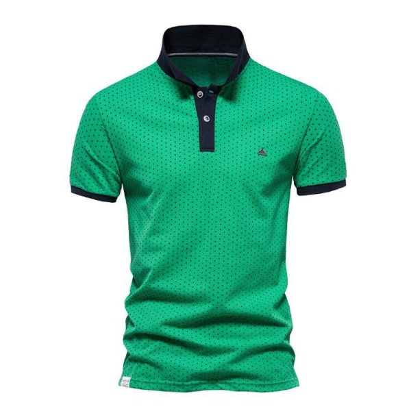 Golftröjor för män Casual kortärmad topp green M