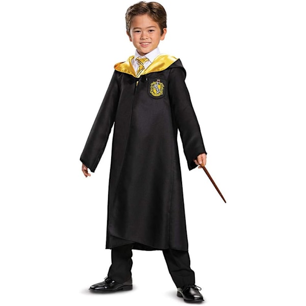 Harry Potter Barnas Klassisk Slytherin Kåpe Kostyme Yellow-Kid 125