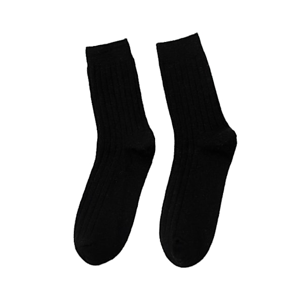 Herr 5 Par Ullstrumpor Tjocka Varma Vinterstrumpor black