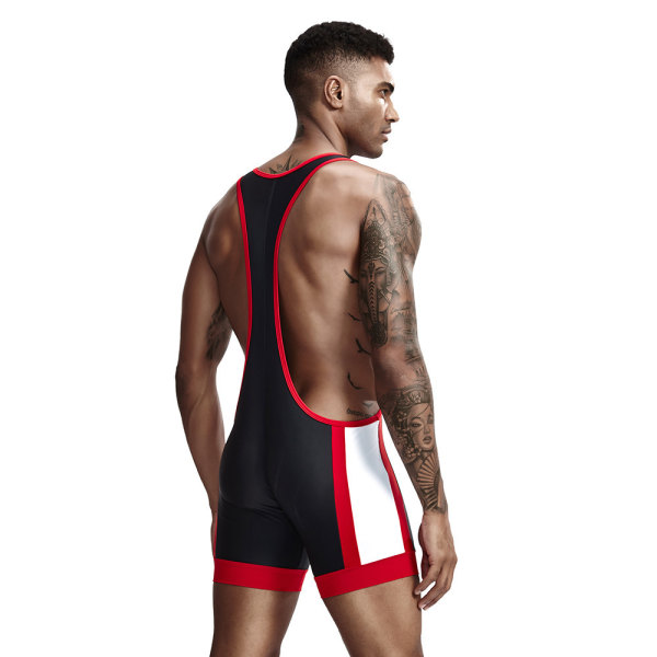 Tight Tight Bodysuit för män med flera funktioner Black L
