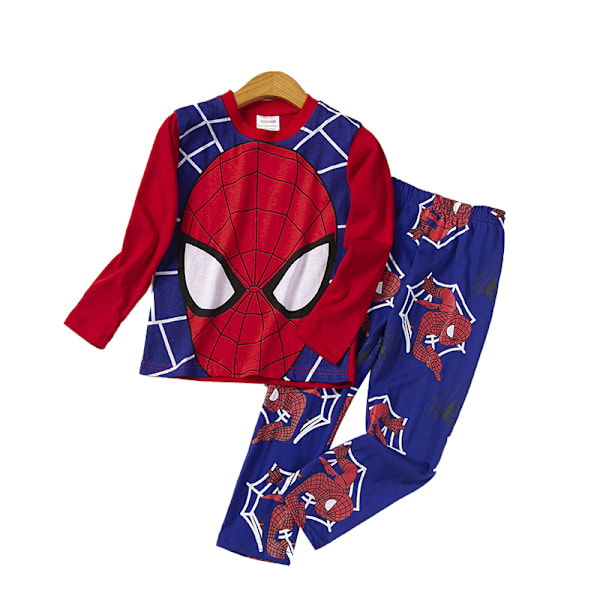 Pojkar Långärmad Spiderman Pyjamas Set Q3 110cm
