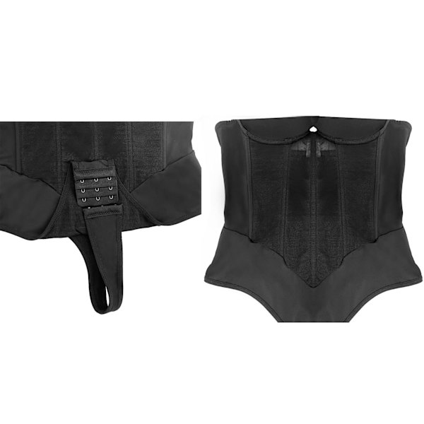 Damer i ett stycke Shapewear lår smalare kroppsformare Black XL