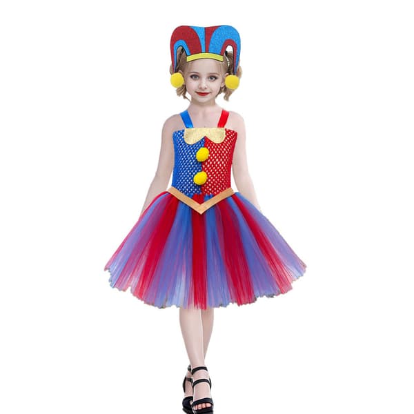 Cirkusdräkt för flickor Cirkus Cosplay Klänning L/120