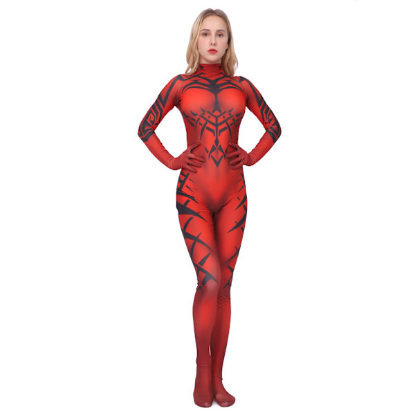 Darth Talon Cosplay Kostume til Kvinder - Darth Talon Bodysuit Jumpsuit Child M