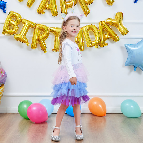 Toddler sommar ärmlösa Tutu-klänningar 3-4Y