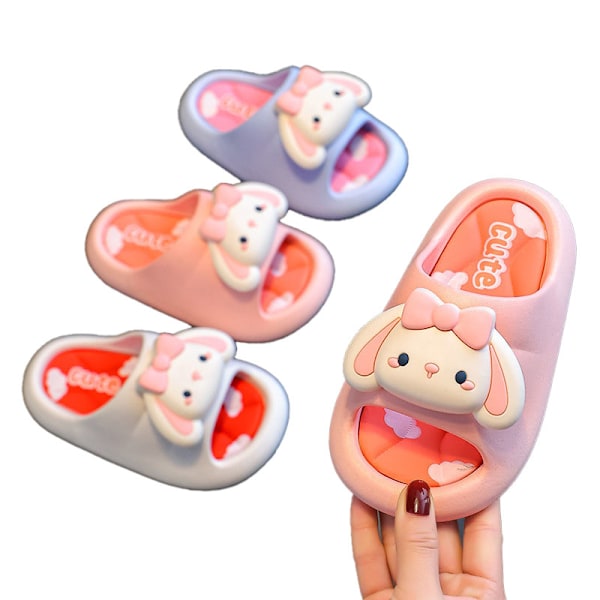 Bunny Toddler Slides Slipper Boys & Girls Slide Sandals för Barn Pink#2 28-29