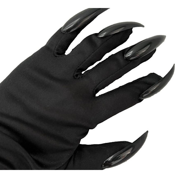 Sorte Katteklo-Håndsko Halloween Tilbehørshandsker Black