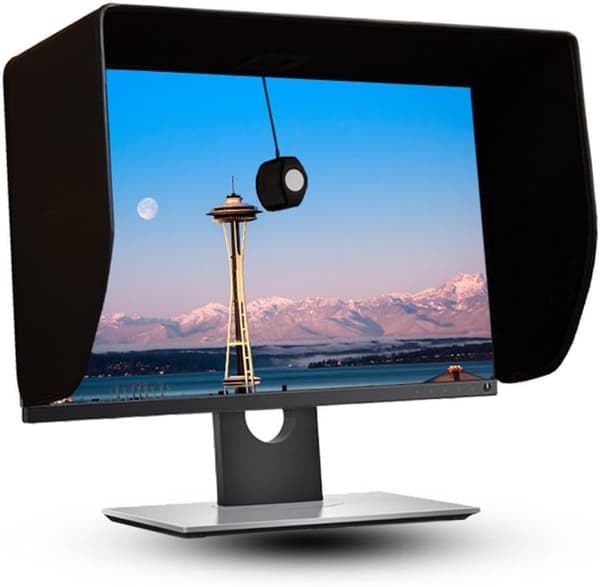 27 tommers LCD LED videomonitor hette solskjerm solhette