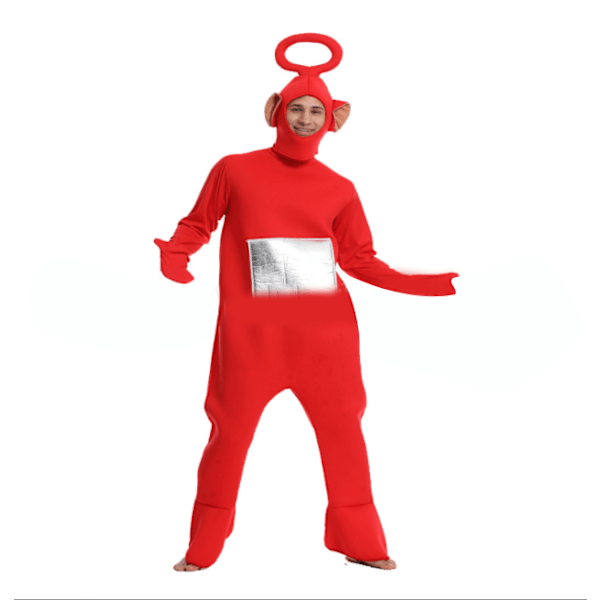 Halloween Cosplay Teletubbies kostym för vuxna red