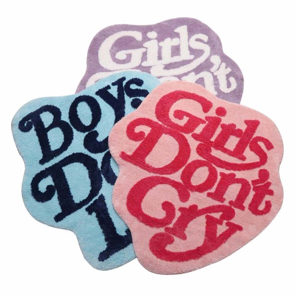Girls Don't Cry Badrumsmattor 36x39 tum Pink
