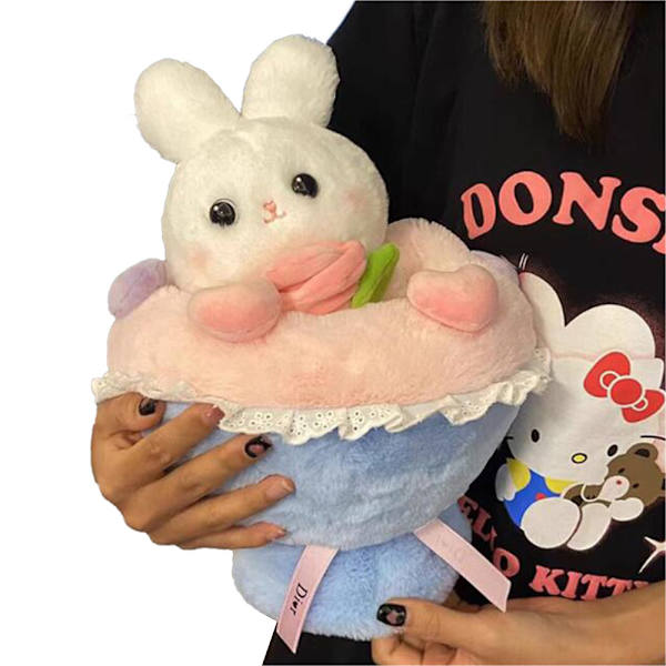 Plush Blomsterbukett Kanin-docka 30CM