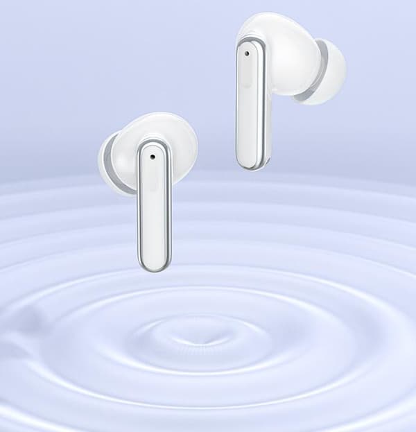 Trådlösa hörlurar Bluetooth ENC+ANC brusreducerande hörlurar White