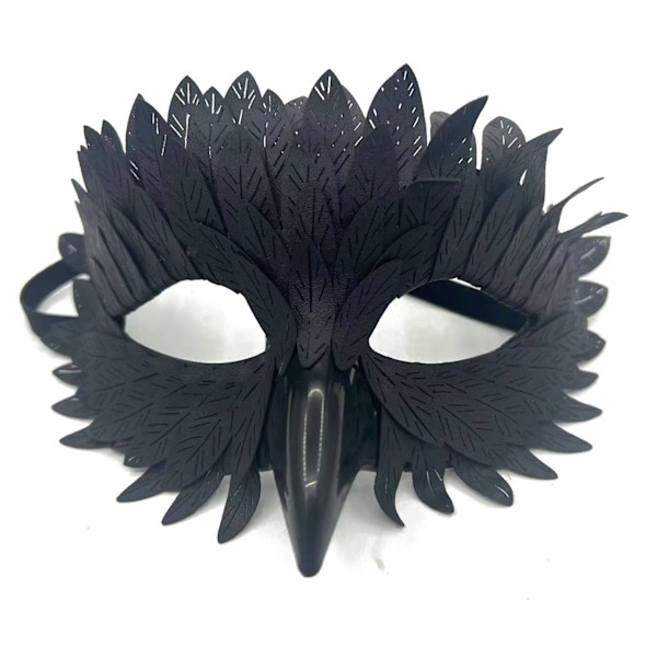 Smiffys Korppinaamio, Halloween-naamiaisasuste black