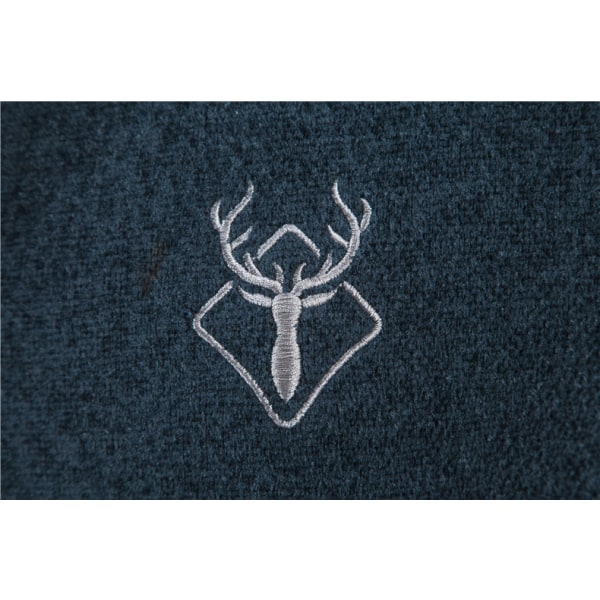 Mænds Strikket Cardigan Varm Jakke Navy blue M