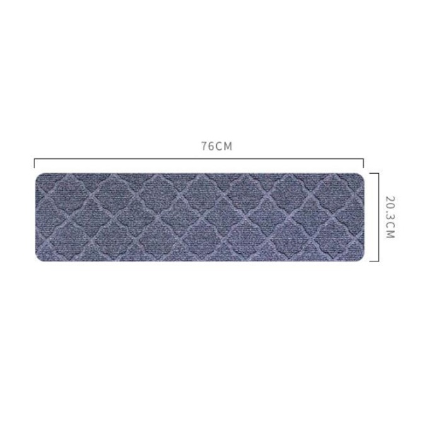 Halkfria trappsteg Matta inomhus trappmattor grey 14pcs